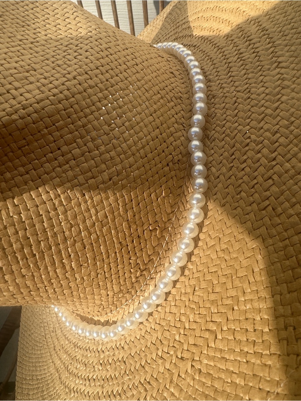 Boston Proper Pearl Raffia Hat - Picture 4 of 7